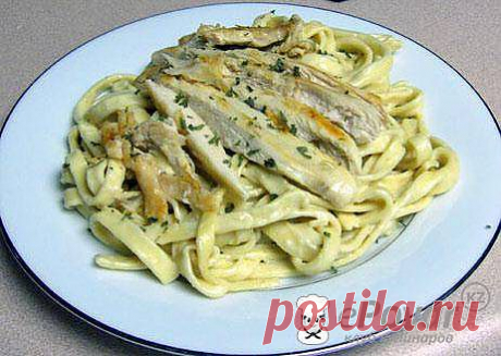 Феттучини альфредо с курицей и сыром — Рецепт приготовления с фото — Горячие блюда, Мучные блюда