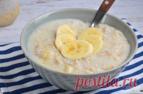 Детская овсянка с бананом – простой и вкусный рецепт с фото (пошагово)