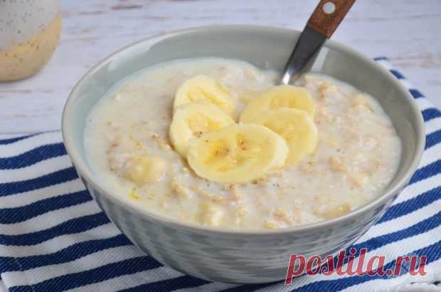 Детская овсянка с бананом – простой и вкусный рецепт с фото (пошагово)