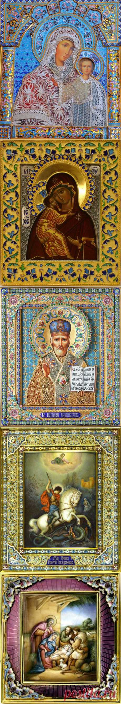 Искусство Финифти. Иконы.