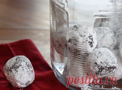 Шоколадные шарики — вкусное домашнее печенье без выпечки и масла | Вкусный рецепт