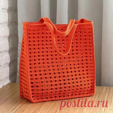 Сумка вязаная из хлопка