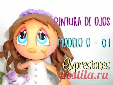 Básicos - Pintura de ojos Modelo O-01 - Expresiones - #TijeritasManualidades