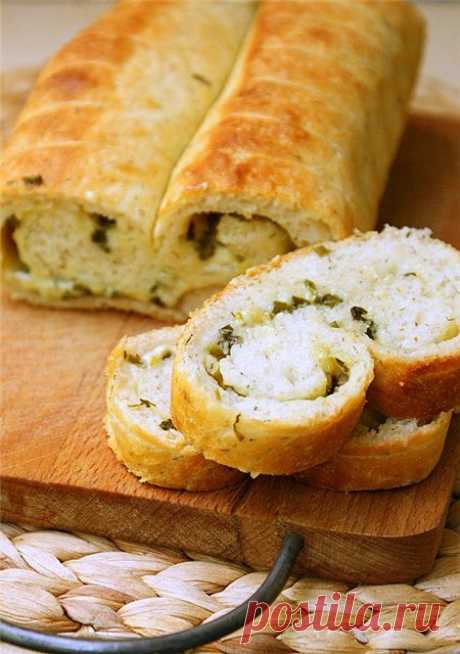 Картофельный хлеб с зеленью