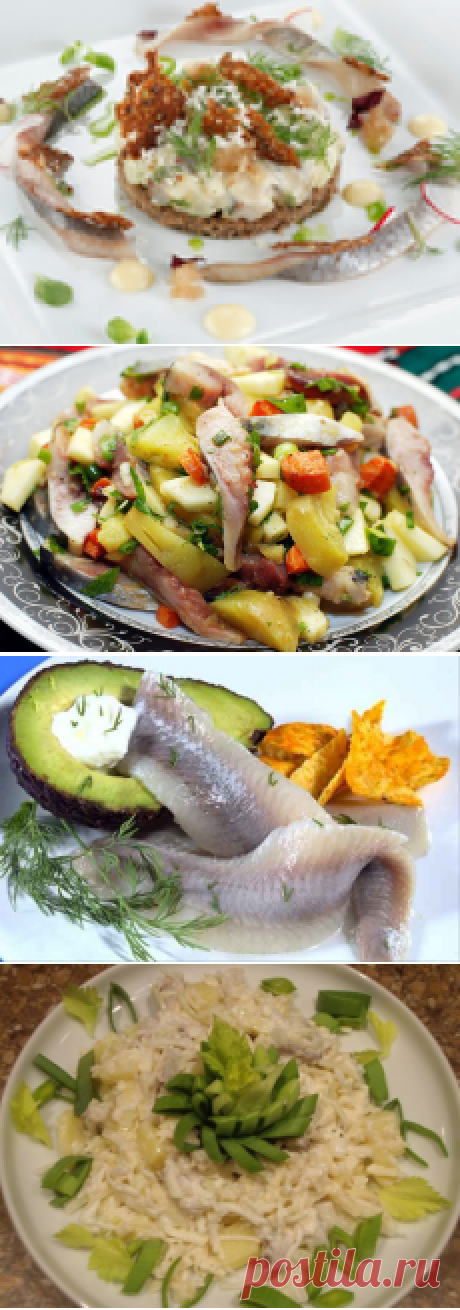 Салаты с сельдью - несколько рецептов