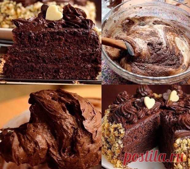 ШОКОЛАДНЫЙ ТОРТ ПО ГОСТу - У нас так ШОКОЛАДНЫЙ ТОРТ ПО ГОСТу ? Гора вкуснятины, а какая экономия времени ? Ингредиенты: Для бисквита: ● Яйца — 5 шт. ● Сахар — 125 г ● Мука —...