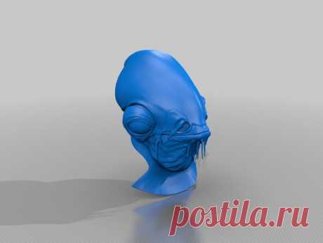 SW Admiral Ackbar Bust / Head and Body by Jace1969 - Thingiverse
