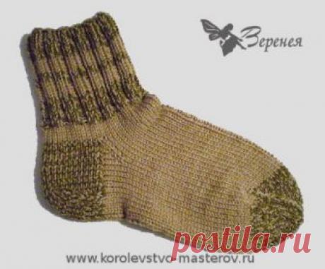 Носки мужские вязаные "Комбат" - подарок мужчине на 23 февраля. Носки спицами.
