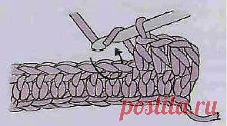 Способы провязывания петли крючком.