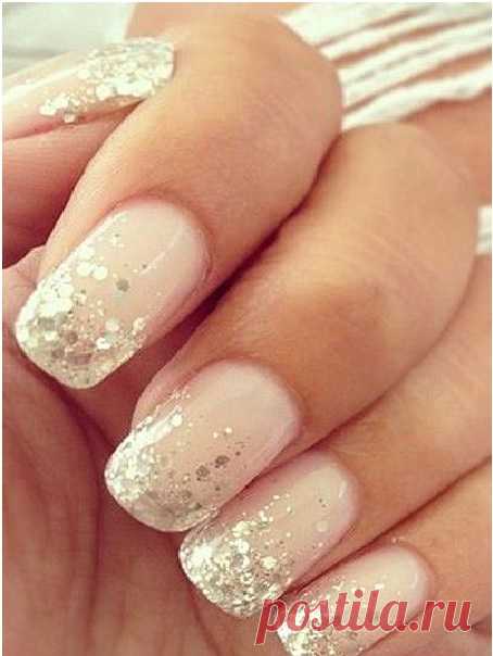 Изображение: Зимний маникюр френч Найдено в Google. Источник: modnail.ru.