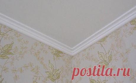 Как клеить галтели?