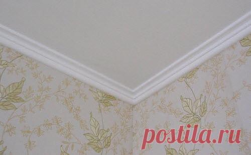 Как клеить галтели?