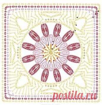 ТОП-10. Универсальные схемы красивых квадратов крючком для увлекательного творчества! | Вязалки Веселого Хомяка | Дзен