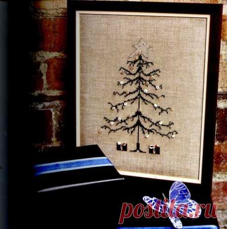 Елочка с бисером и пайетками.