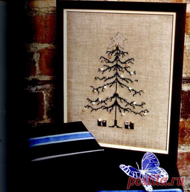 Елочка с бисером и пайетками.