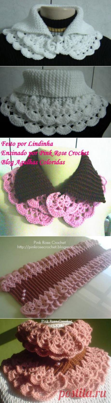 Шикарный воротник крючком