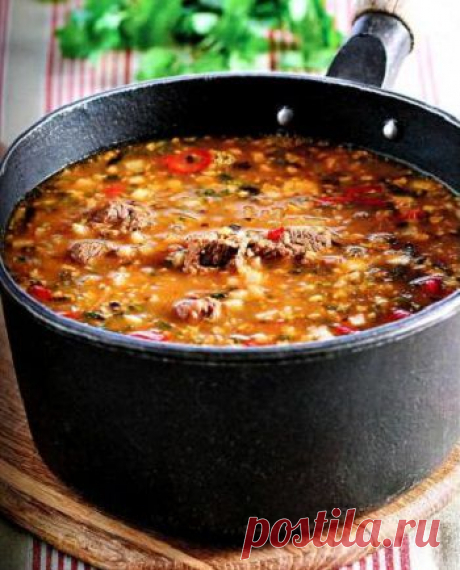 Рецепт харчо с грецкими орехами - Суп Харчо . 1001 ЕДА вкусные рецепты с фото!