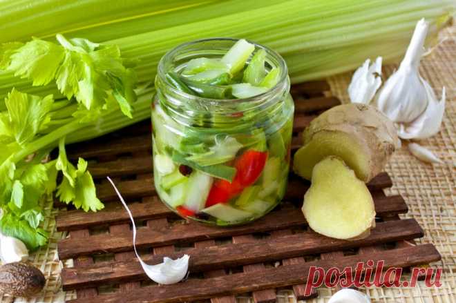 Маринованный сельдерей в масле. Пошаговый рецепт с фото - Ботаничка.ru