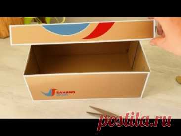 Превратите старую коробку из - под обуви в стильную декоративную шкатулку