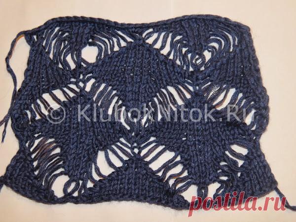 Платье с красивым узором | Вязание для женщин | Вязание спицами и крючком. Схемы вязания.