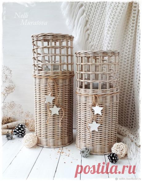 Набор плетеных подсвечников "Уютное настроение" – купить на Ярмарке Мастеров – K3NXKRU | Подсвечники, Калининград Купить Набор плетеных подсвечников "Уютное настроение" в интернет-магазине на Ярмарке Мастеров, цена: 2400 ₽. Товары ручной работы с доставкой по России и СНГ. ✓Описание, фото ✓Отзывы реальных покупателей