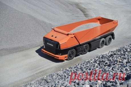 Scania показала автономный самосвал