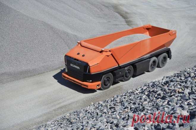 Scania показала автономный самосвал