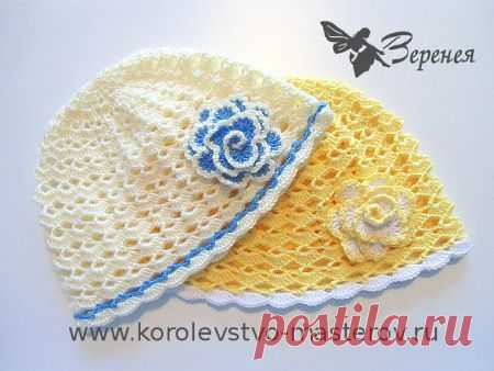 Летние шапочки крючком