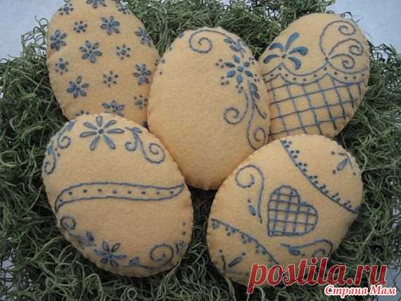 Пасхальные яйца из фетра - Клуб рукоделия - Страна Мам
