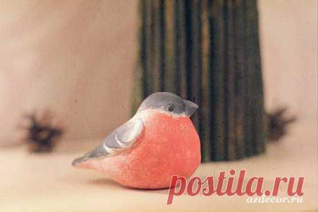 Магический декор  Новогодний снегирь-пухляк из полимерной глины &amp;#8230; | Магический декор