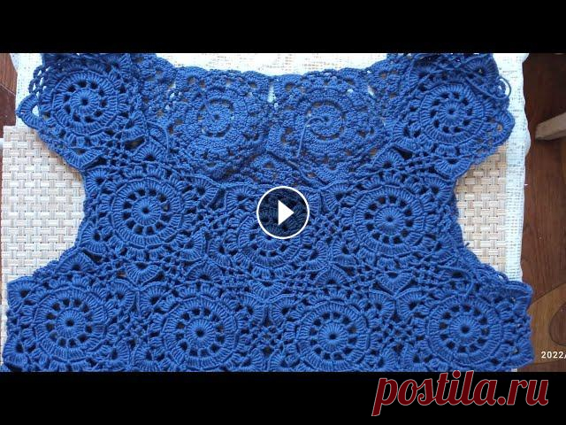 МК 3 часть кофта шестиугольными мотивами крючком МК 3 часть кофта шестиугольными мотивами крючком...