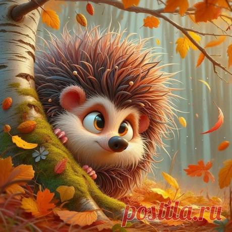 Забавные ежики(нейросеть) от Любови Меллис.