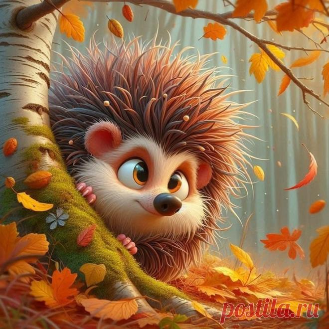 Забавные ежики(нейросеть) от Любови Меллис.