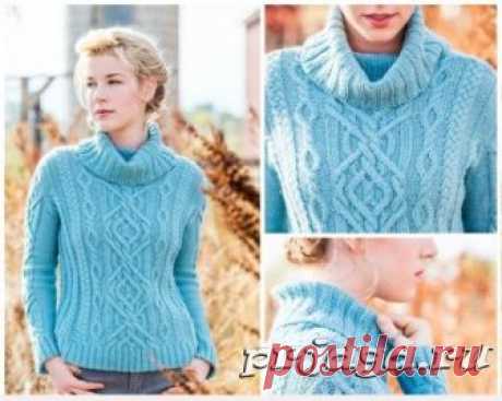 Cвитер «Braided Brook» спицами
