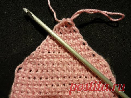 Тунисское вязание Убавление петель Tunisian crochet decrease loops - YouTube