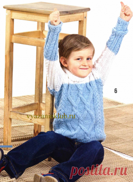 Свитер для мальчика 5-6 лет - Для мальчиков - Каталог файлов - Вязание для детей