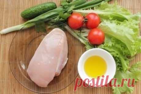 Лёгкий салатик с курицей