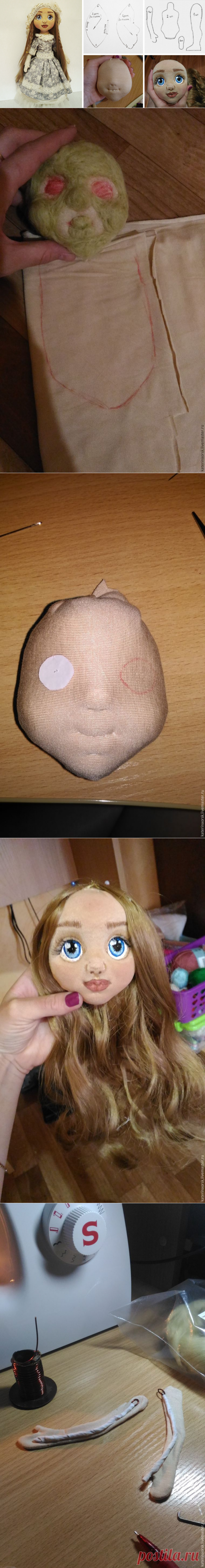 Шьем текстильную куклу с объемным лицом. Часть 1 – Ярмарка Мастеров