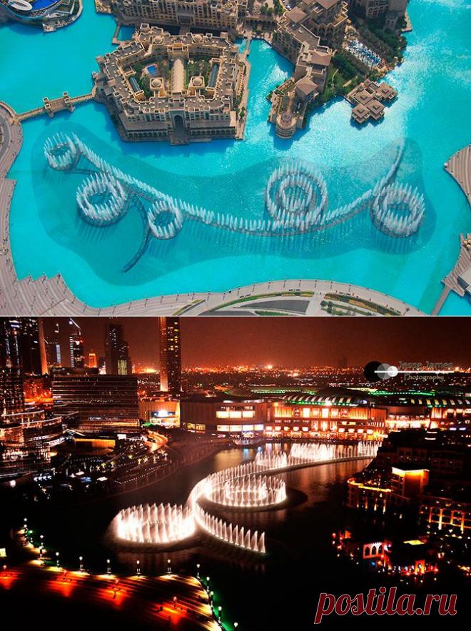 ДУБАЙСКИЙ ФОНТАН В ФОТОГРАФИЯХ И ВИДЕО.
