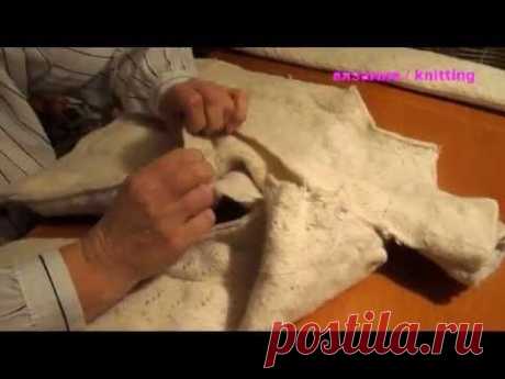 Вязание / Сшивание частей свитера / Наш свитер полностью готов / Knitting sweaters .