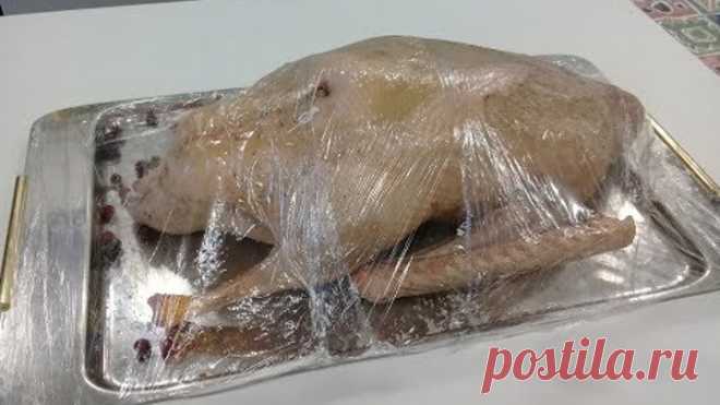 Маринуем Праздничного Гуся перед выпекание в Духовке