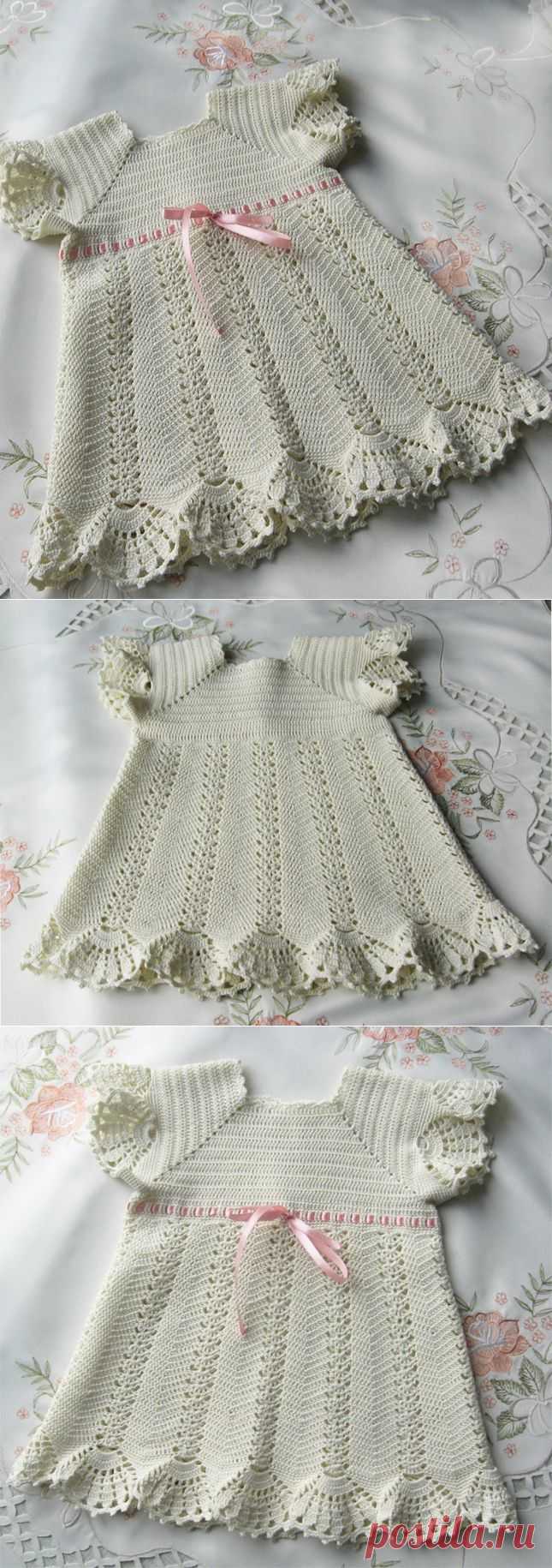 Крестильное платьице для Викуси. МК Мое рукоделие.
