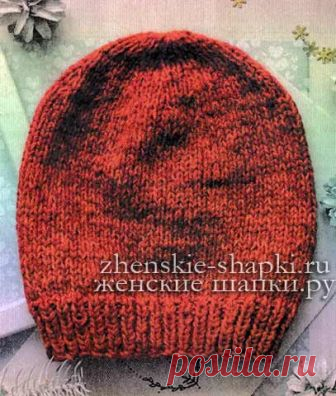 Простая шапка бини спицами - описание вязания модных моделей 2018 года