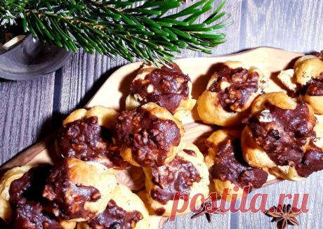 Новогодние профитроли с черносливовым кремом 🎉🎄🍰🎄🍾🎄🥂🎄🎊 - пошаговый рецепт с фото. Автор рецепта Инга🌱🌳 ✈️ . - Cookpad