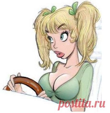 Как учат блондинок парковаться...