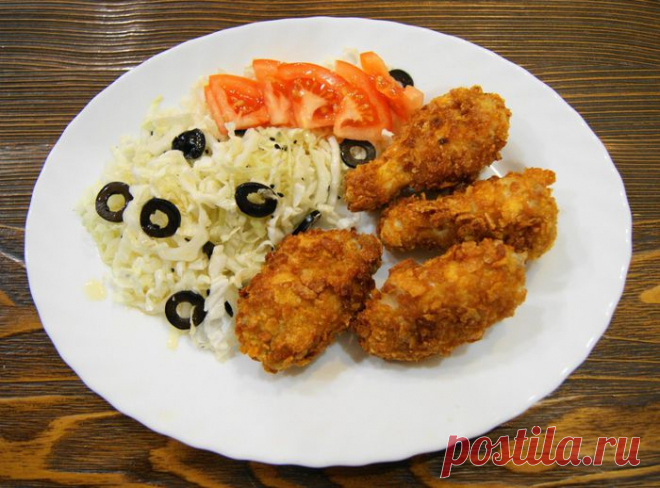 Как приготовить крылышки как в KFC!