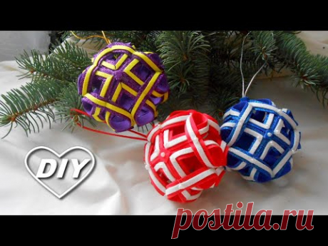 НОВОГОДНЯЯ ИГРУШКА НА ЁЛКУ/DIY Christmas tree toy/Juguete del árbol de navidad/Brinquedo de natal