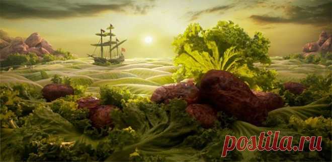 Созданы из еды… Впечатляющие снимки Карла Уорнера (Carl Warner) — Фотоискусство