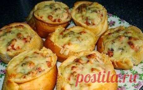 ✓ Вкусняшки! - Recept-dnja.blogspot.com: Пицца в батоне