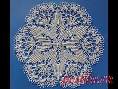 Объёмная салфетка крючком. Часть 1